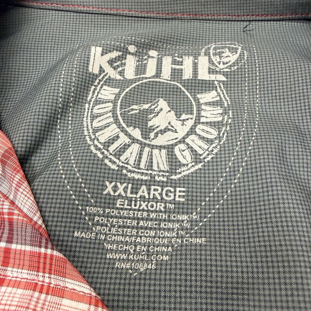 Kuhl Men's 2XL Shirt Button Up Short Sleeve Metal Buttons Born In The Mountains - Picture 2 of 9